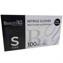 Capital Nitrile Black Powder Free Gloves Box 100pk - Small