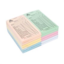 Agenda Stylist Bill Check Pads (12 X 100 Leaf Pads) - Assorted