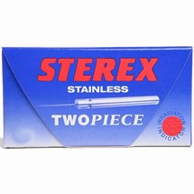 Sterex Two Piece Disposable Needles Short Stainless Steel Pk50 - F3S