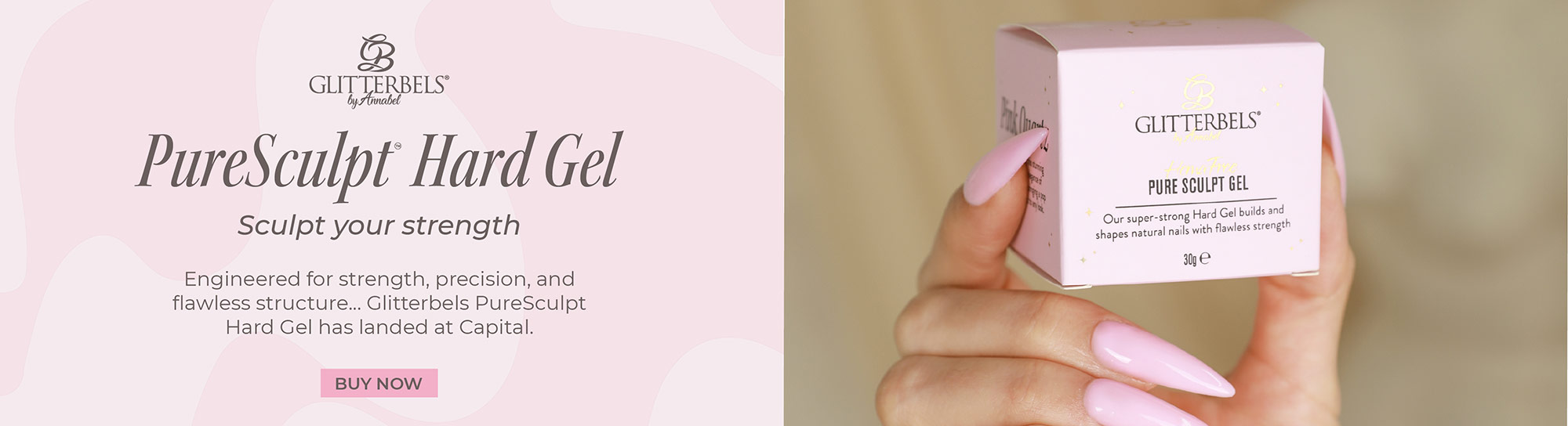 Glitterbels Hard Gel Banner