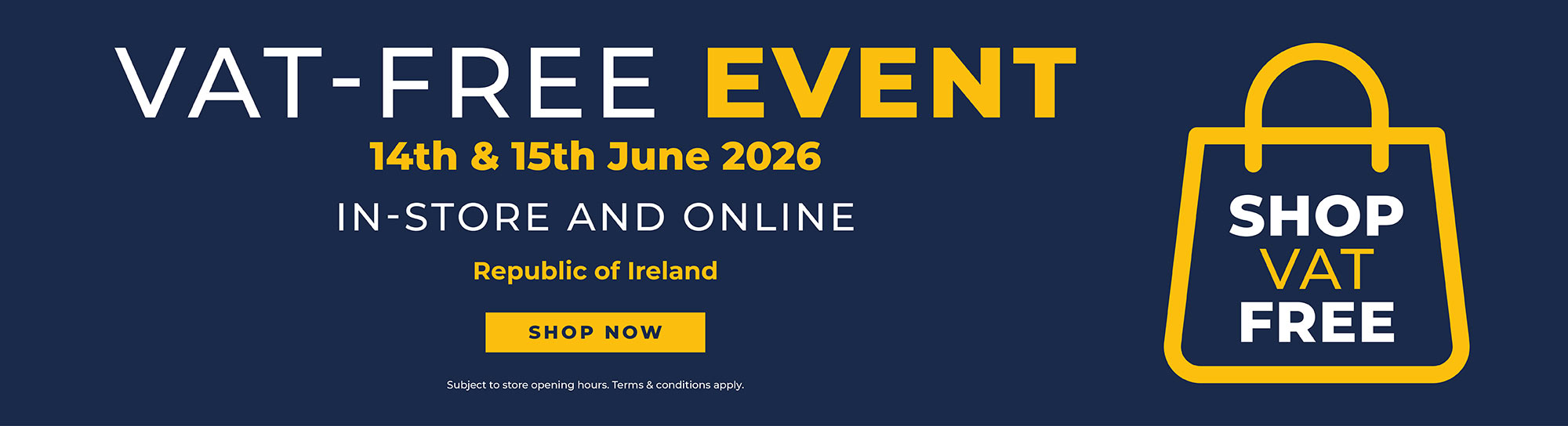 VAT Free Event