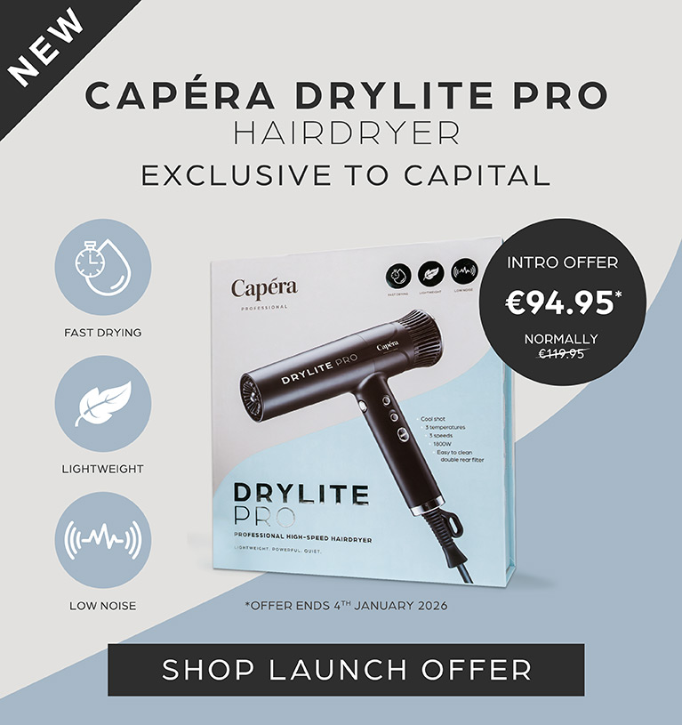 Capera Dry Lite Pro Hairdryer Banner