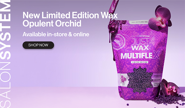 Just Wax Opulent Orchid Banner