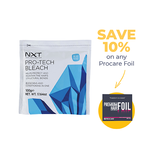 NXT Pro Tech Bleach Blue 500g & Procare Foils