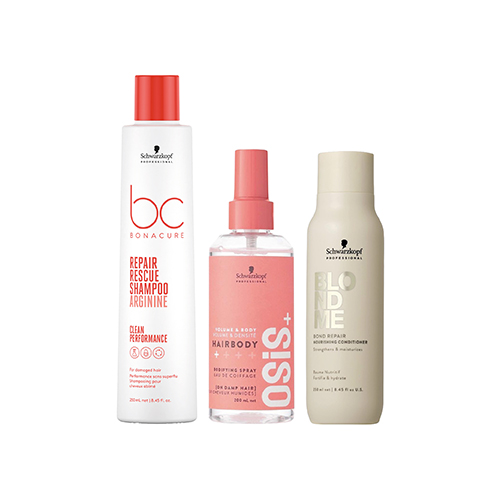 Schwarzkopf Blondme, Osis & BC Retail Ranges
