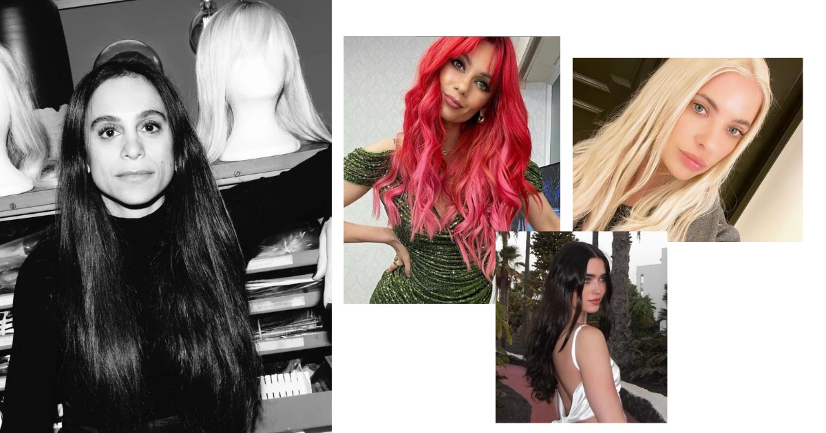Vicky Demetriou and a range of hair colours on models
