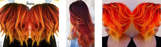 Multi-tonal orange hair