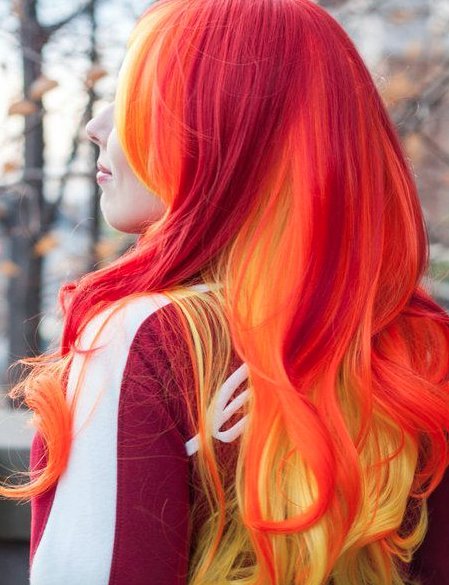 Sunset hair colour