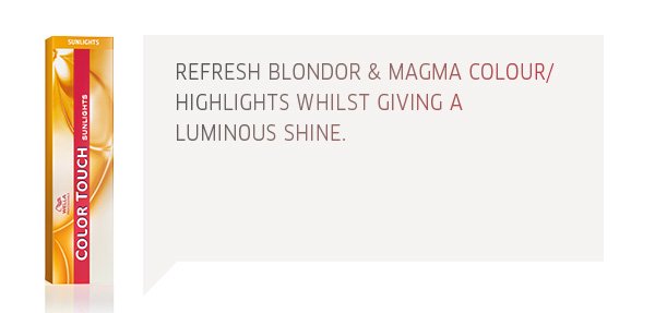 refresh blondor and magma colour/highlights whilst giving a luminous shine