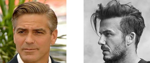 George Clooney and David Beckham