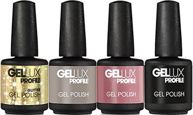 Gellux leopard nail colours