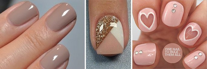 Negative space nail design