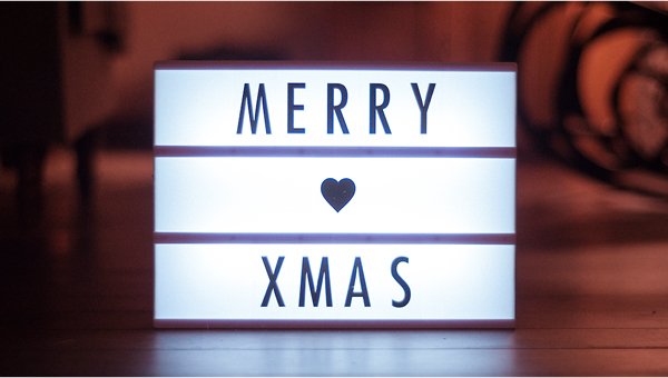 merry xmas sign