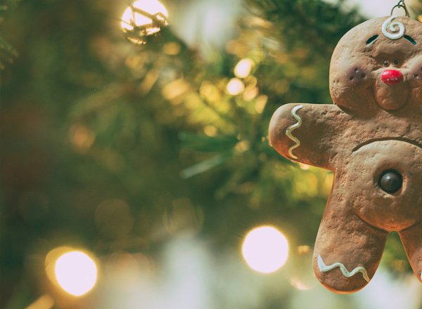 christmas tree ginger bread man decoration