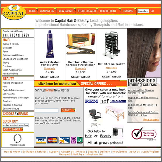 CHB Web Homepage 2005