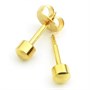 Caflon 24 Carat Gold Regular Studs 4mm 12 PairsAlternative Image1