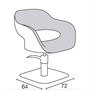 Salon Ambience Vanessa Styling Chair with Swivel - 5 Star BaseAlternative Image1