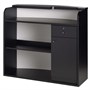 Luca Rossini Verona Reception Desk [Black with Sky Panel]Alternative Image3
