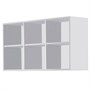 Salon Ambience Wall System White Ash Top Cabinet Without DoorsAlternative Image1