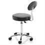 REM Therapist Cutting Stool With Backrest - BlackAlternative Image1