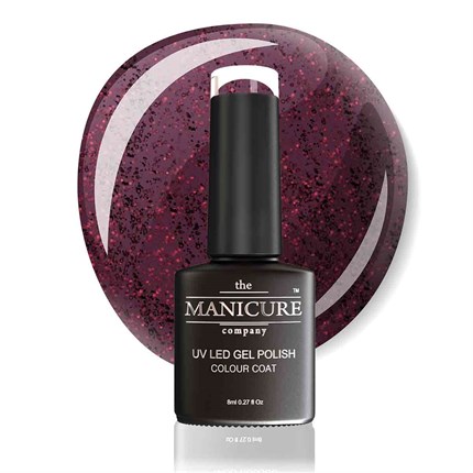 The Manicure Company UV LED Gel Nail Polish 8ml - Glitter Noir