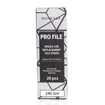 The Manicure Company Replacement Nail File Strips - 240grit (20pcs)