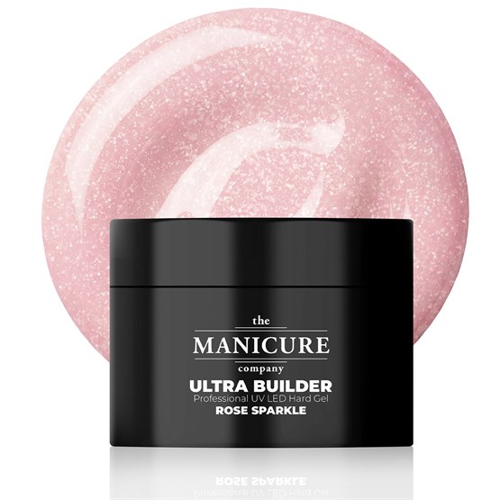 The Manicure Company Ultra Builder Hard Gel 50g - Rose Sparkle