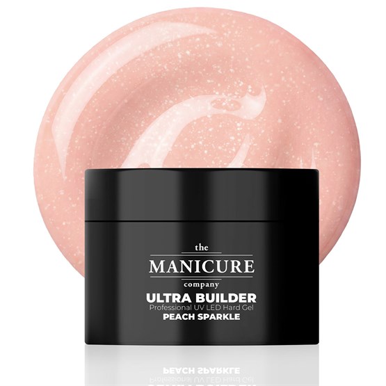 The Manicure Company Ultra Builder Hard Gel 50g - Peach Sparkle