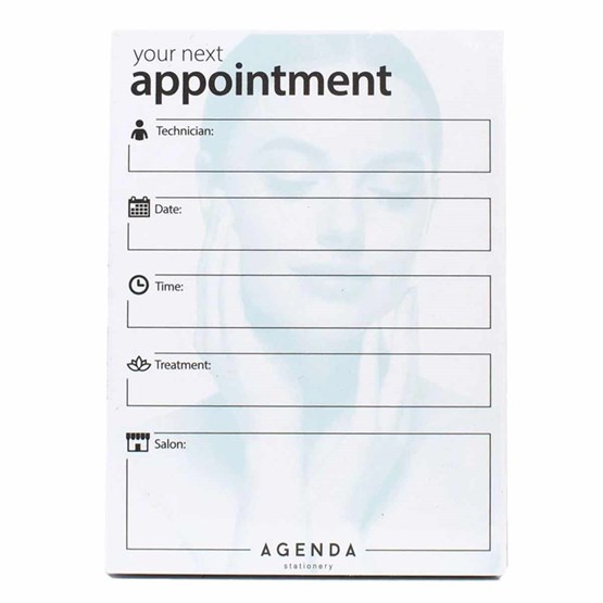 Agenda Beauty Appointment Cards Pk100