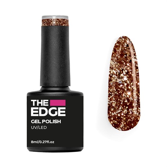 The Edge Gel Polish 8ml - Gold Glitter