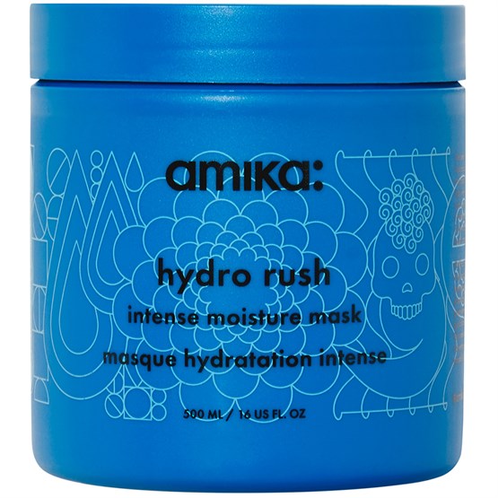 amika Hydro Rush Intense Moisture Hair Mask With Hyaluronic Acid 500ml