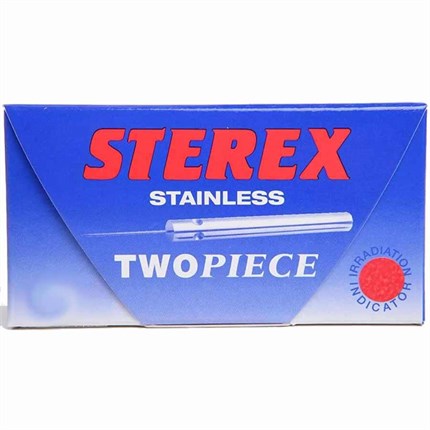 Sterex Two Piece Disposable Needles Short Stainless Steel Pk50 - F2S
