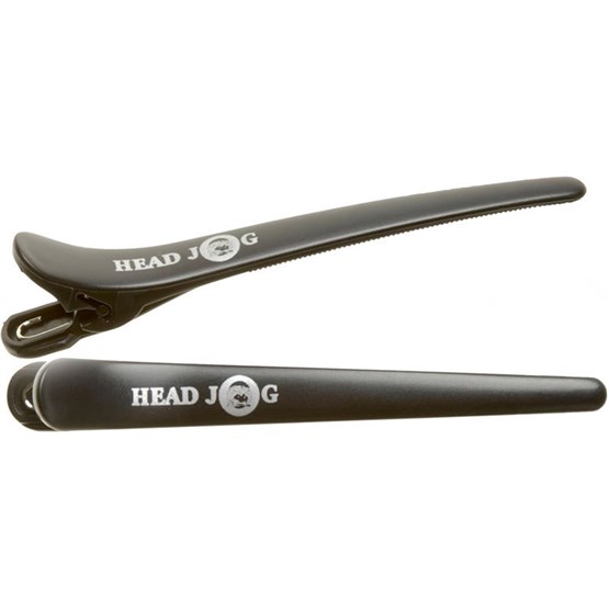 Head Jog Supa Klip-itz Black - Large Pk6