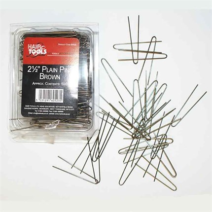Hair Tools Pins Pk500 - 2.5 inch Brown