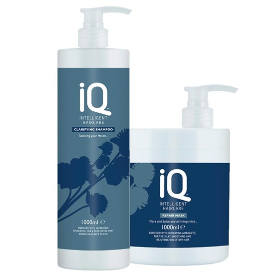 IQ Intelligent Haircare Clarifying Twin Pack 1 Litre