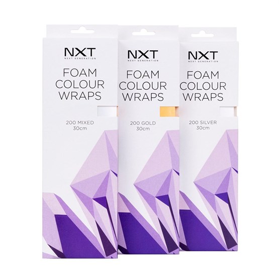 NXT Foam Colour Wraps 30cm - Silver (200 sheets)