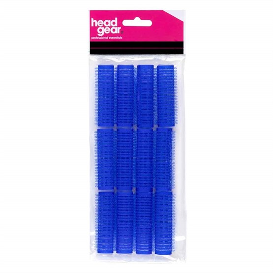 Head-Gear Velcro Rollers - Blue Pk12 (15mm)