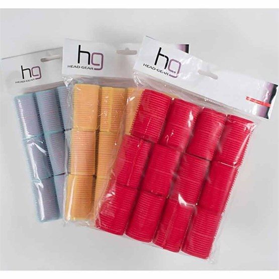 Head-Gear Sleep-in Rollers Pk12 - Red (36mm)