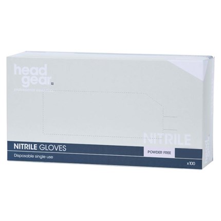 Head-Gear Nitrile Biodegradable Powder Free Gloves Box 100 - Small