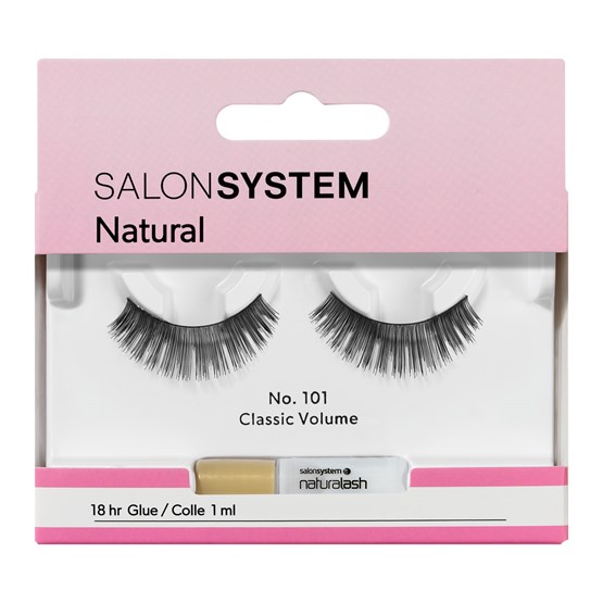 Salon System Naturalash Strip Lashes - 101 Black (Volume)