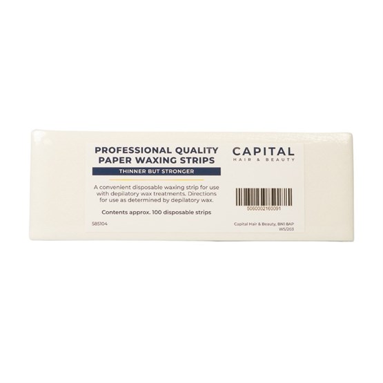 Capital Paper (Thinner but Stronger) Waxing Strips Pk100