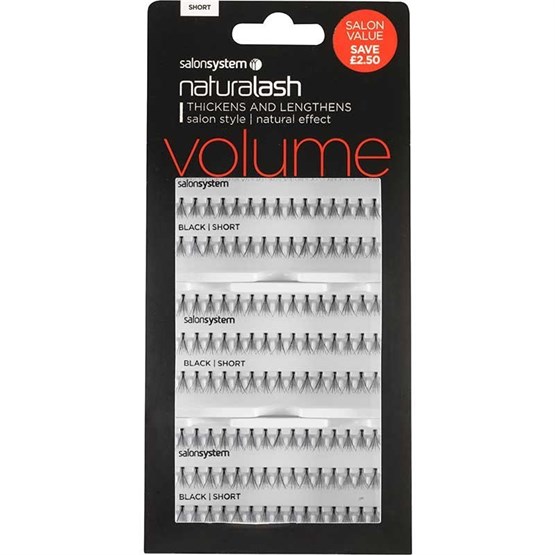 Salon System Naturalash Individual Lashes Flare Black Salon Value Pack - Short (Volume)