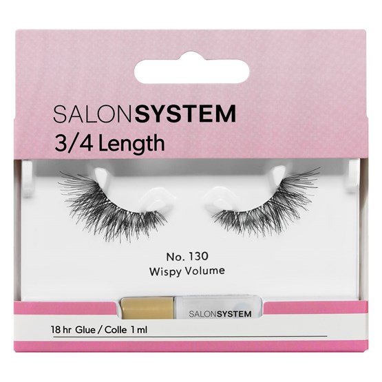 Salon System Strip Lash 3/4 Length - 130 Wispy Volume