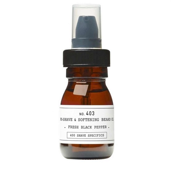 Depot 403 Pre Shave & Soft Beard Oil 30ml - Fresh Black Pepper