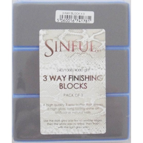 Sinful 3 Way Finishing Blocks - Pk3