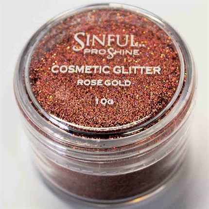 Sinful PROshine Cosmetic Glitter 10g - Rose Gold