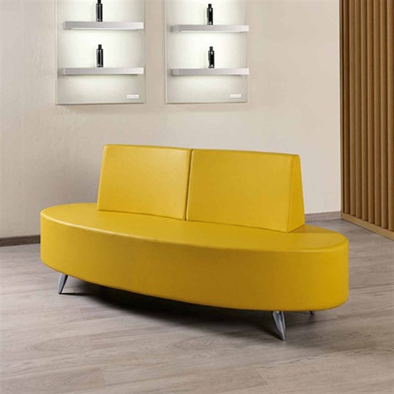 Salon Ambience B-side Two Seater Sofa C Shape