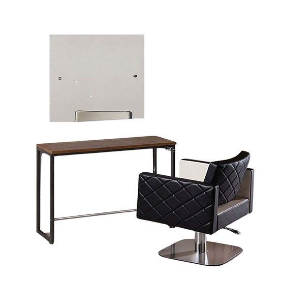 Salon Ambience London Styling Unit - Round Mirror