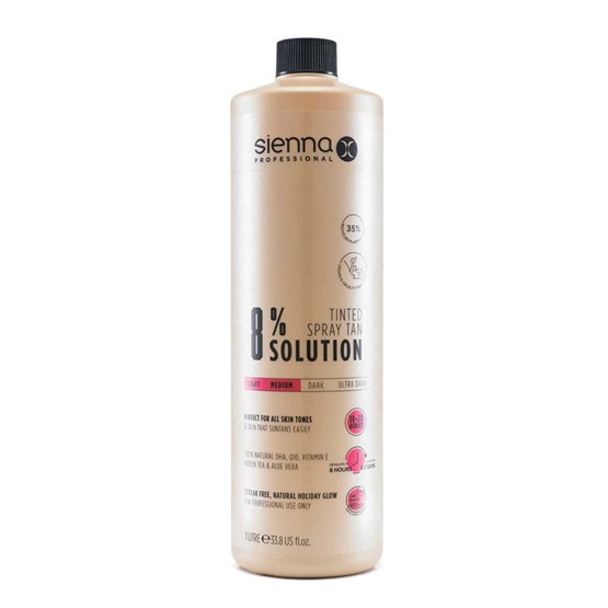 Sienna X Spray Tan Solution 8% DHA - 1 Litre