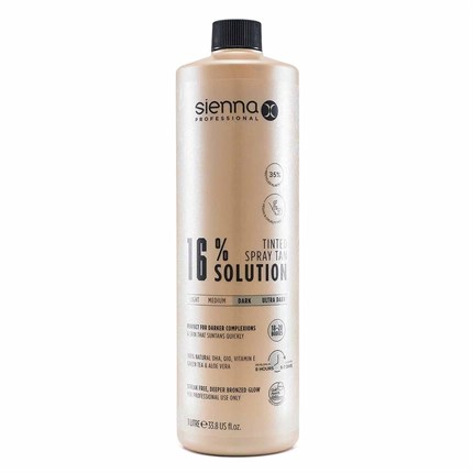 Sienna X 16% Tinted Spray Tan Solution 1 Litre